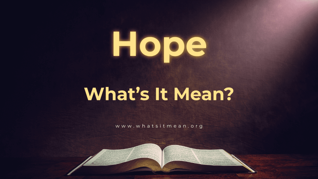 Biblical Definition of Hope