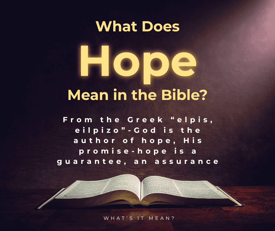 What Does Hope Mean in the Bible